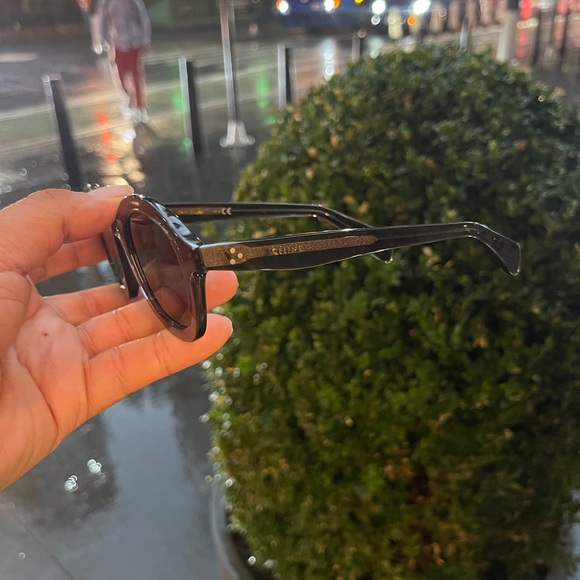 Celine black round black transparent sunglasses - Picture 8 of 14